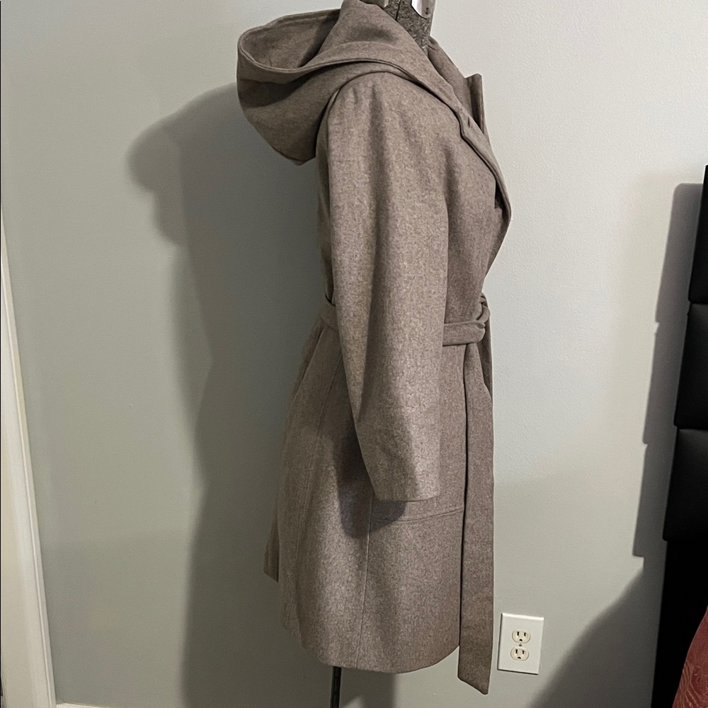 Anne Klein Taupe Belted Coat - Picture 2 of 6
